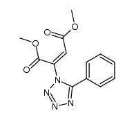 dimethyl (E/Z)-2-(5-phenyltetrazol-1-yl)butenedioate结构式