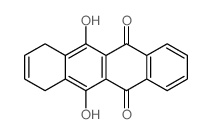 6,11-dihydroxy-7,10-dihydrotetracene-5,12-dione结构式
