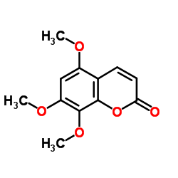 5,7,8-三甲氧基香豆素结构式