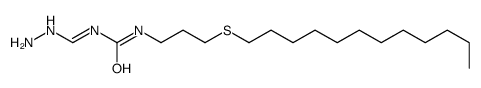 1-(3-dodecylsulfanylpropyl)-3-(hydrazinylmethylidene)urea Structure