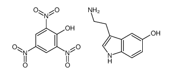 3-(2-aminoethyl)-1H-indol-5-ol,2,4,6-trinitrophenol Structure