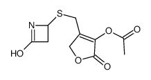 [5-oxo-3-[(4-oxoazetidin-2-yl)sulfanylmethyl]-2H-furan-4-yl] acetate Structure