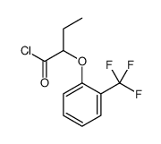 2-[2-(trifluoromethyl)phenoxy]butanoyl chloride结构式