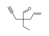 2-ethyl-2-prop-2-ynylpent-4-enal结构式