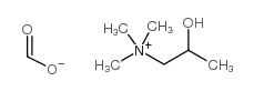 (2-hydroxypropyl)trimethylammonium formate Structure