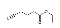 ethyl 4-cyanopentanoate结构式