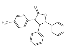 4-(4-methylphenyl)-2,3-diphenyl-1,2,4-oxadiazolidin-5-one结构式