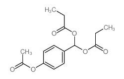 [(4-acetyloxyphenyl)-propanoyloxy-methyl] propanoate Structure