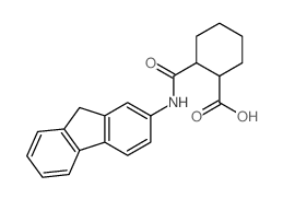 2-(9H-fluoren-2-ylcarbamoyl)cyclohexane-1-carboxylic acid结构式