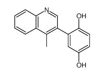 3-(2,5-dihydroxyphenyl)-4-methylquinoline Structure
