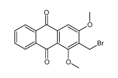 1,3-dimethoxy-2-bromomethylanthraquinone结构式