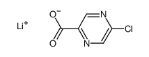 lithium-5-chloro-pyrazine-2-carboxylate结构式