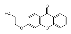 3-(2-hydroxyethoxy)xanthen-9-one Structure