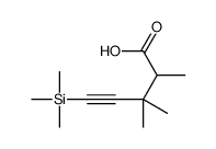 2,3,3-trimethyl-5-trimethylsilylpent-4-ynoic acid结构式