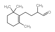 2-甲基-4-(2,6,6-三甲基2-环己烯-1-亚基)丁醛结构式