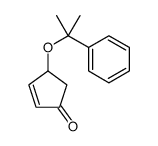 4-(2-phenylpropan-2-yloxy)cyclopent-2-en-1-one结构式