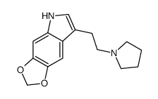 7-(2-pyrrolidin-1-ylethyl)-5H-[1,3]dioxolo[4,5-f]indole结构式