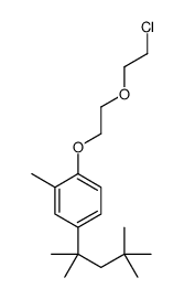 1-[2-(2-chloroethoxy)ethoxy]-2-methyl-4-(2,4,4-trimethylpentan-2-yl)benzene结构式