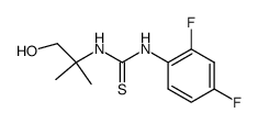 1-(2,4-difluorophenyl)-3-(1-hydroxy-2-methylpropan-2-yl)thiourea结构式