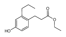 Ethyl 3-(4-hydroxy-2-propylphenyl)propionate Structure