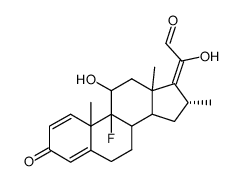 Dexamethasone-17,20 21-Aldehyde Structure