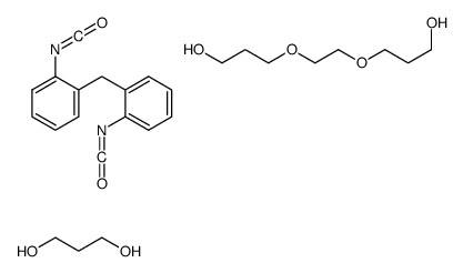 3-[2-(3-hydroxypropoxy)ethoxy]propan-1-ol,1-isocyanato-2-[(2-isocyanatophenyl)methyl]benzene,propane-1,3-diol Structure