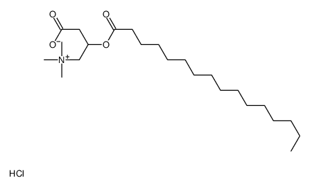 (3-carboxy-2-hexadecanoyloxypropyl)-trimethylazanium,chloride Structure