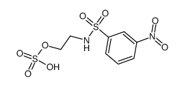 2-((3-nitrophenyl)sulfonamido)ethyl hydrogen sulfate结构式