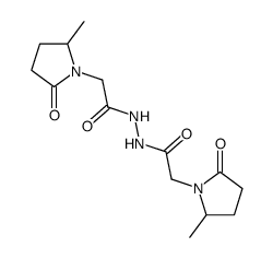bis[2-methyl-5-oxopyrrolidine-1-aceto]hydrazide结构式