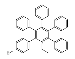 1-ethyl-2,3,4,5,6-pentaphenylpyridinium bromide Structure