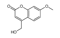 4-(羟甲基)-7-甲氧基-2H-苯并吡喃-2-酮结构式