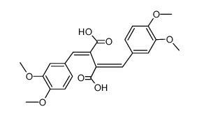 2,3-bis(3,4-dimethoxybenzylidene)butanedioic acid结构式