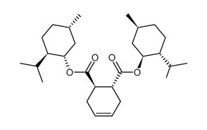 (1R,2R,1'S,2'R,5'S)-cyclohex-4-ene-1,2-dicarboxylic acid bis(2'-isopropyl-5'-methyl-cyclohexyl) ester Structure