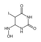 5-iodo-6-hydroxylamino-5,6-dihydrouracil Structure