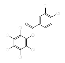 Benzoic acid,3,4-dichloro-, 2,3,4,5,6-pentachlorophenyl ester Structure