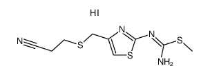 3-[[[2-(S-methylisithioureido)-4-thiazolyl]methyl]thio]propionitrile hydroiodide结构式