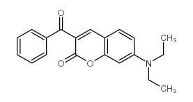 3-苯甲酰基-7-(二乙氨基)-2H-1-苯并吡喃-2-酮结构式