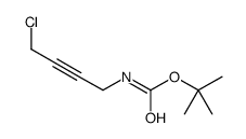 4-氯-2-丁炔基氨基甲酸叔丁酯结构式