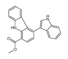 4-(1H-Indol-3-yl)-9H-carbazole-1-carboxylic acid methyl ester Structure