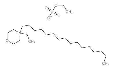 4-乙基-4-十六烷基-吗啉硫酸翁盐乙酯结构式