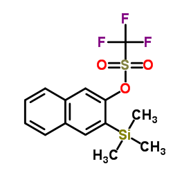 三氟甲磺酸3-(三甲基硅基)-2-萘酯结构式