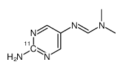 N'-(2-aminopyrimidin-5-yl-2-11C)-N,N-dimethylformimidamide Structure