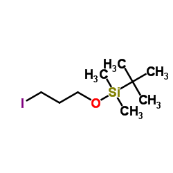 叔丁基(3-碘丙氧基)二甲基硅烷结构式