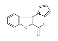 3-(1H-吡咯-1-基)苯并呋喃-2-羧酸结构式