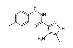4-amino-5-methyl-N'-(4-methylphenyl)-1H-pyrazole-3-carbohydrazide Structure