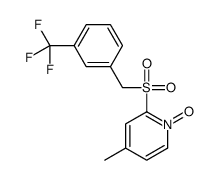 4-methyl-1-oxido-2-[[3-(trifluoromethyl)phenyl]methylsulfonyl]pyridin-1-ium结构式