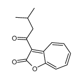3-(3-methylbutanoyl)cyclohepta[b]furan-2-one结构式