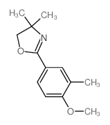 Oxazole,4,5-dihydro-2-(4-methoxy-3-methylphenyl)-4,4-dimethyl- Structure