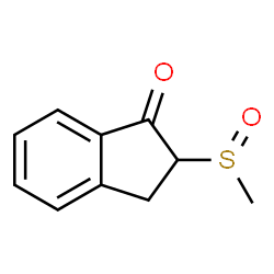 1H-Inden-1-one,2,3-dihydro-2-(methylsulfinyl)-(9CI) Structure