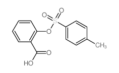 2-(4-methylphenyl)sulfonyloxybenzoic acid结构式